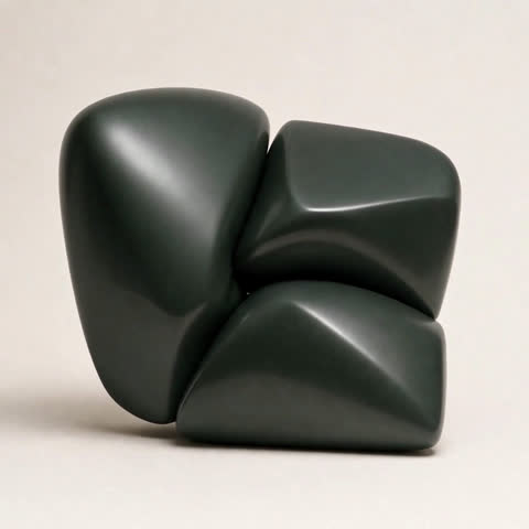 Graphite forms assembled into a single interlocking structure.